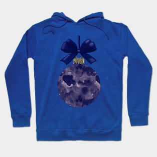 Blue Christmas Holiday Ornament Hoodie